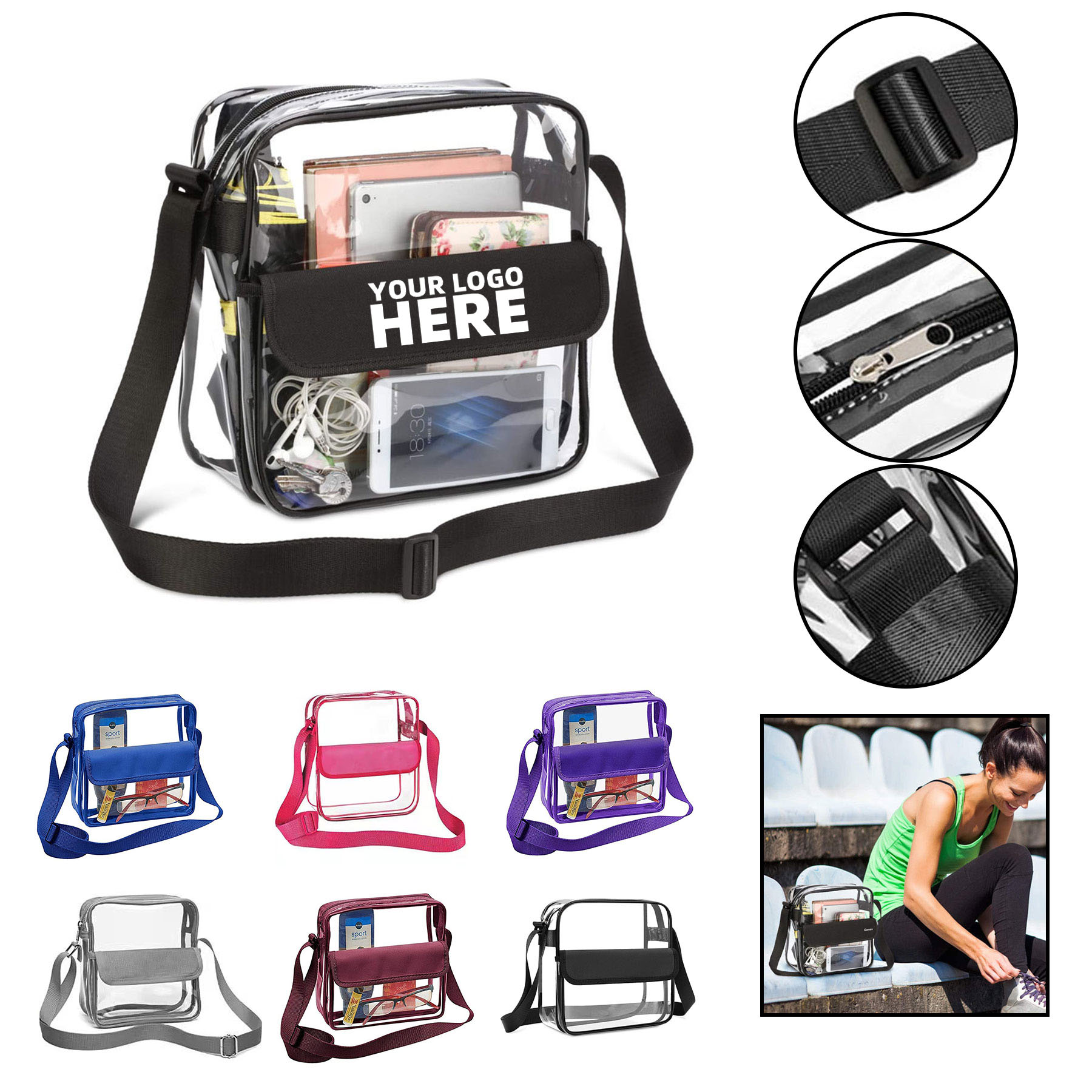 Clear PVC Shoulder Bag 2