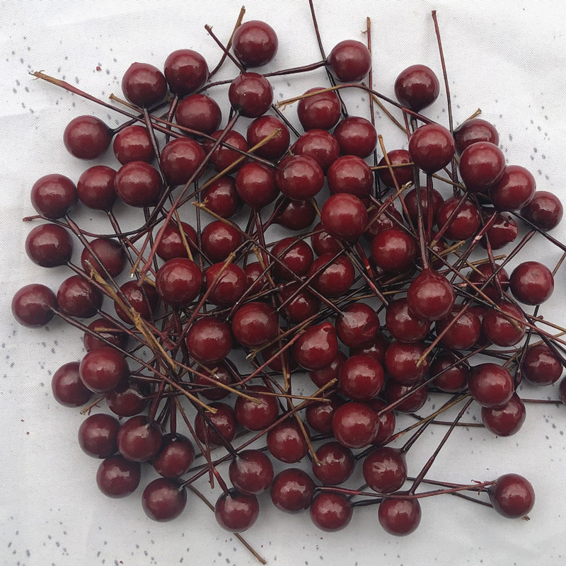 8mm Cross-border Hot Sell Gold Silver Ball Berry Simulation Foam Fruit Small Red Fruit Peony Fruit C 2