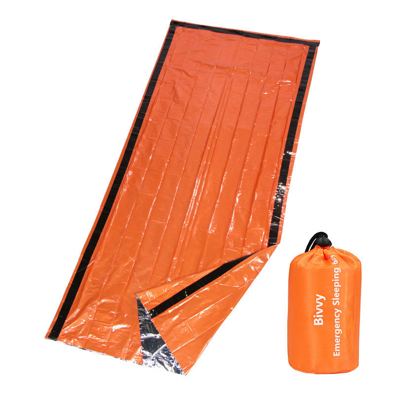 Aluminium PE Sleeping Bag With Pouch 4