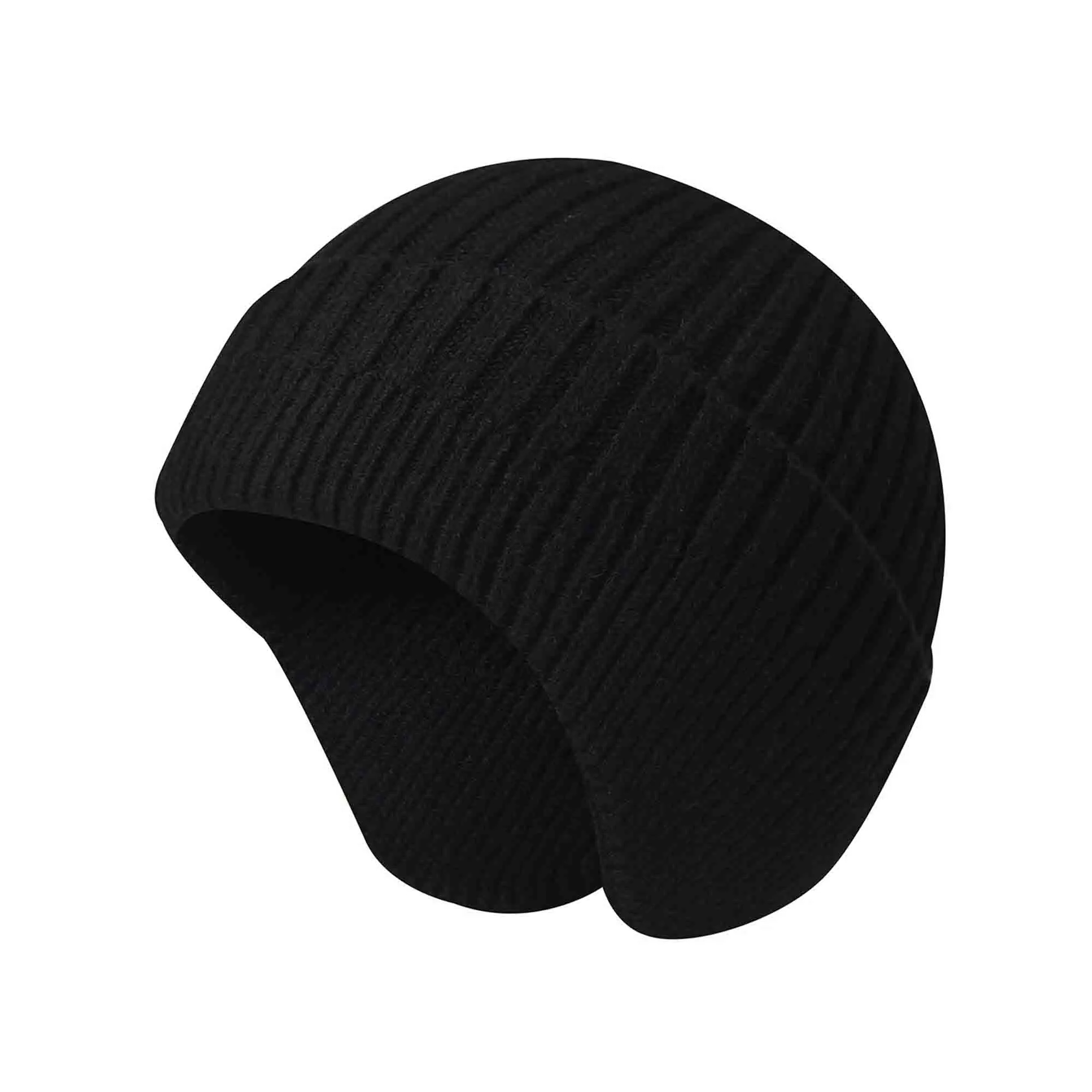 Winter Knitted Hat Slouchy Knit Beanie with Earflaps 3