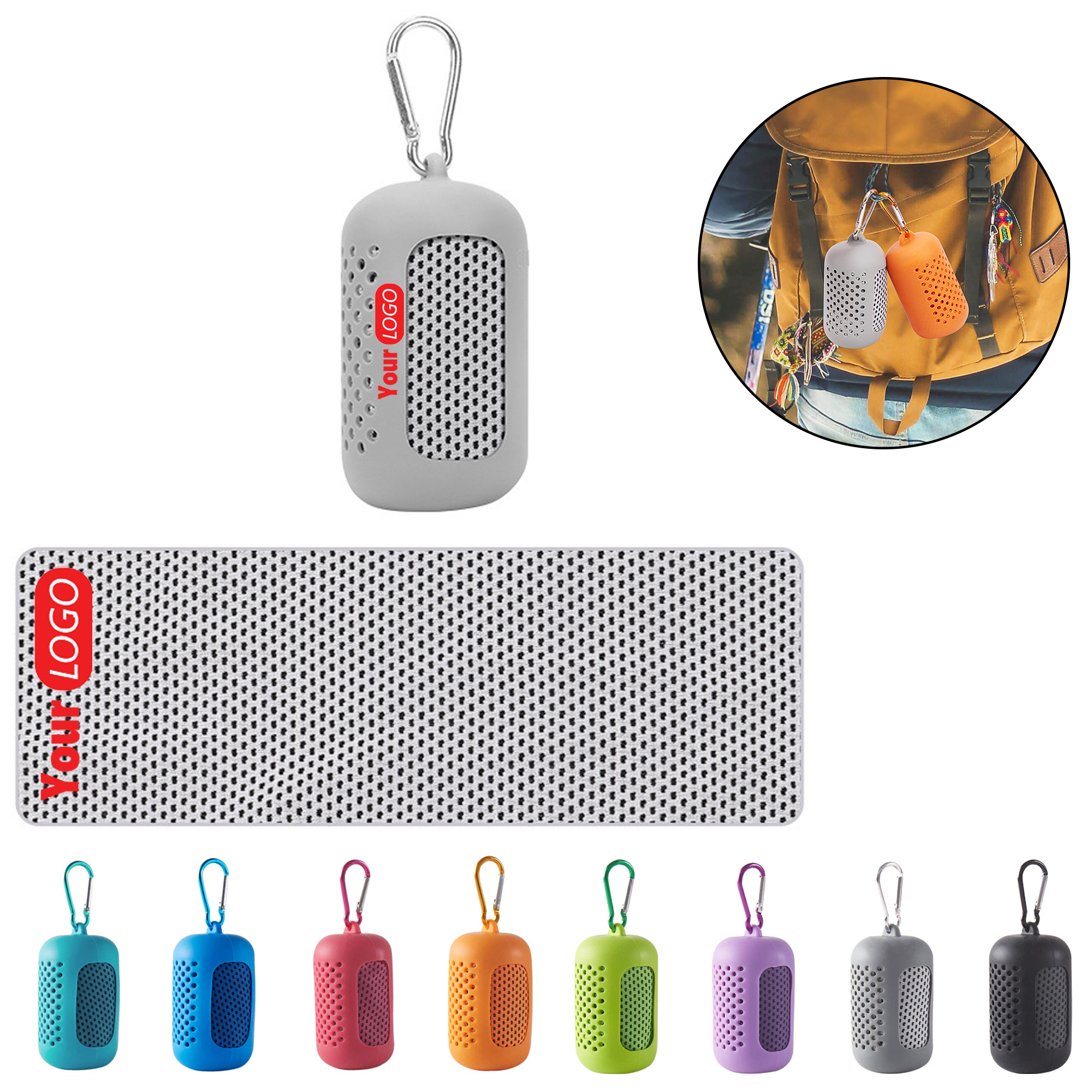 Cooling Towel with Silicone Case ?C Portable Design 2