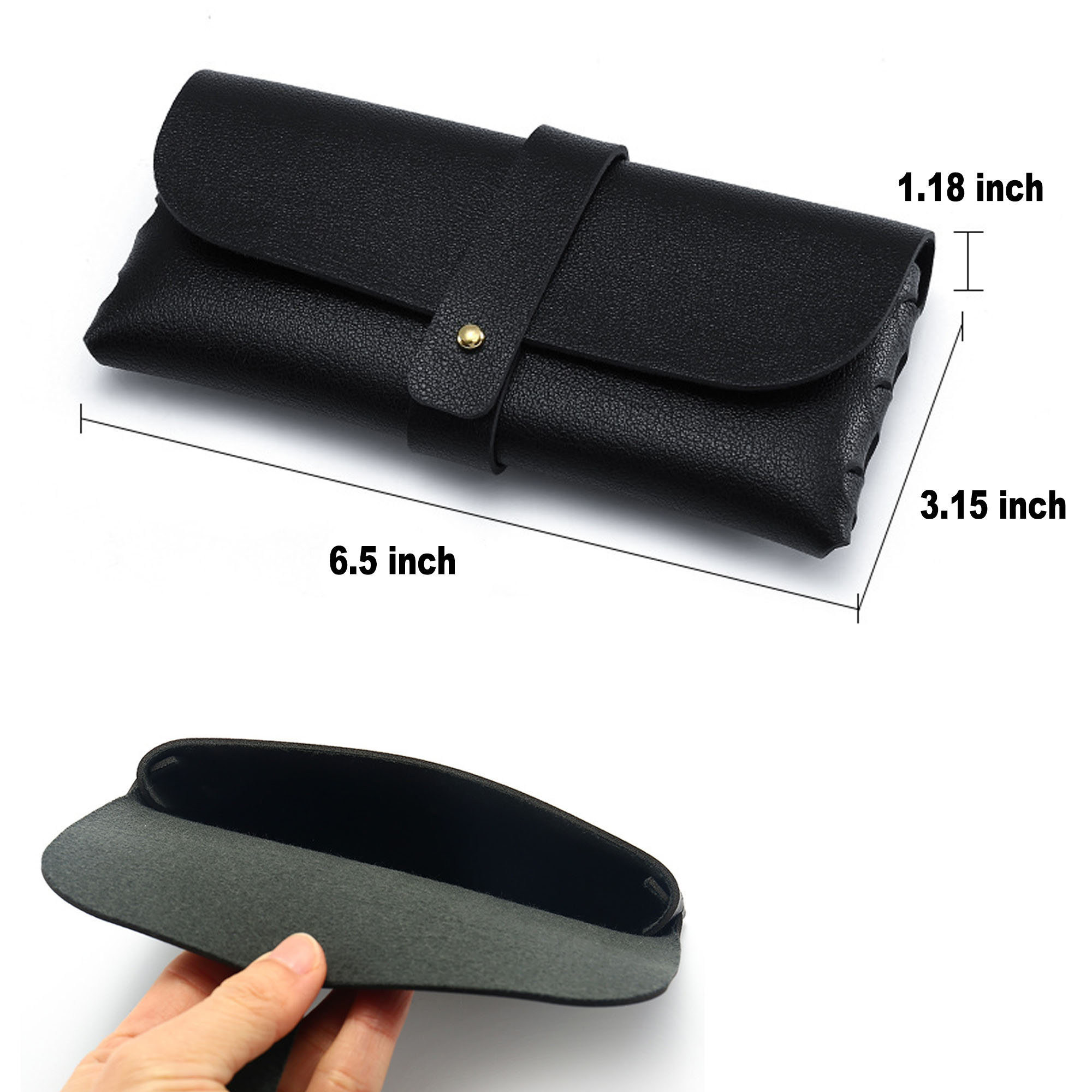 MOQ10 PU Leather Glasses Case 3