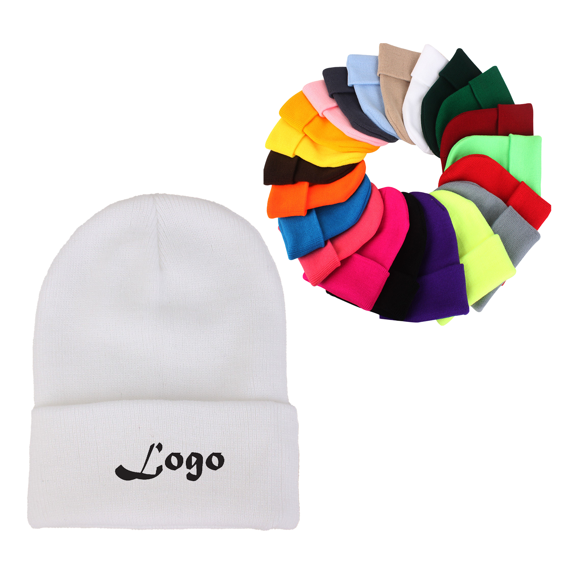 Winter Warm Synthetic Fiber Knitted Hat 2