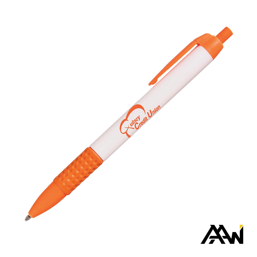 Widebody Grip Pen Glossy White Barrel - Matte 3