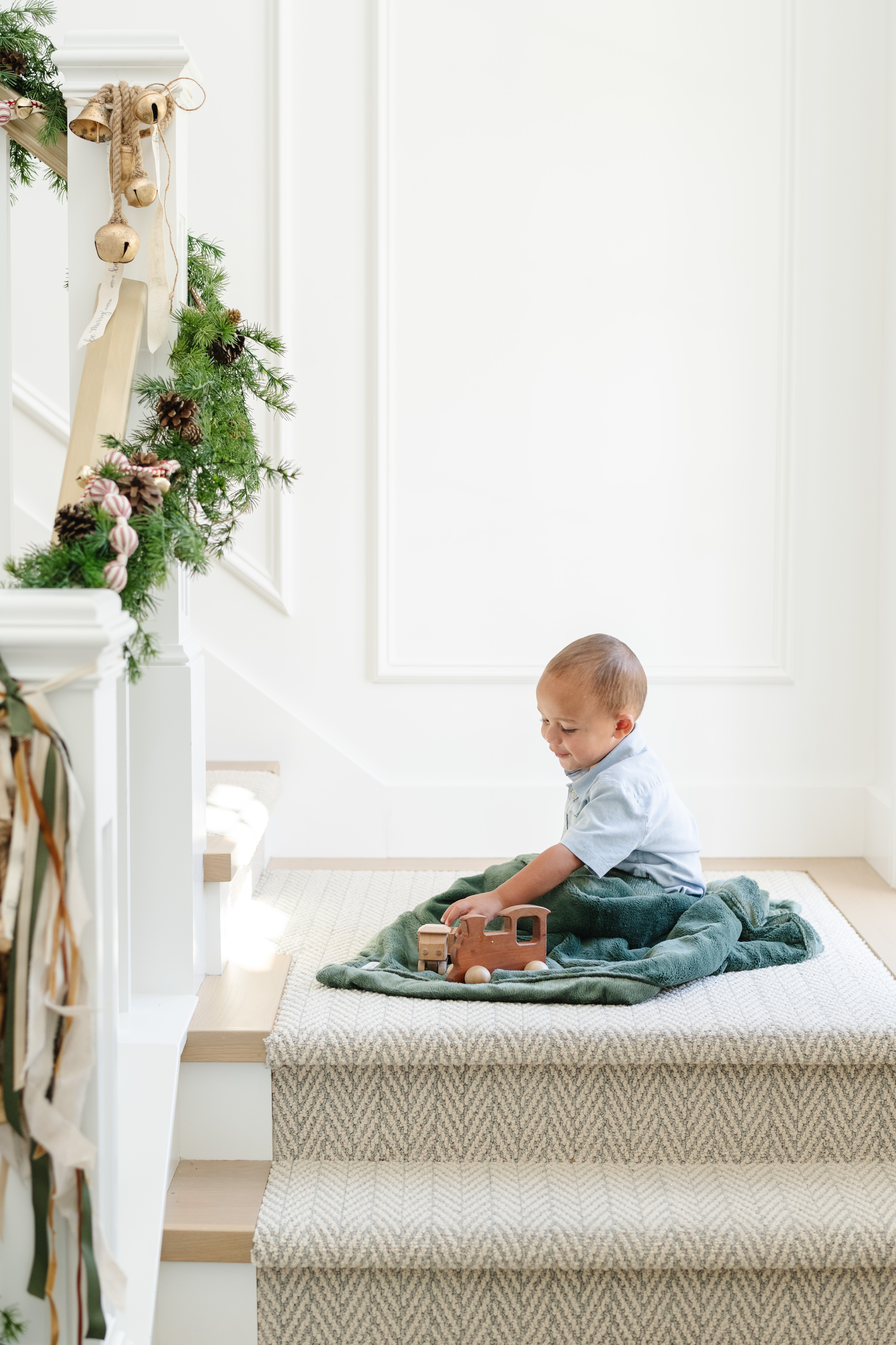 Lush Hunter Green-Receiving Luxury Blanket (30x40) 1