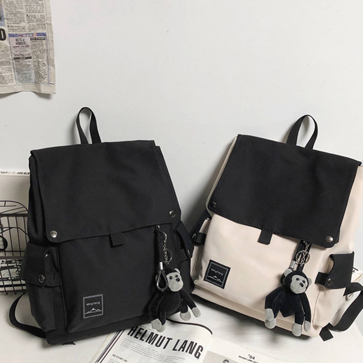 Flip Simple Student Canvas Backpack 6