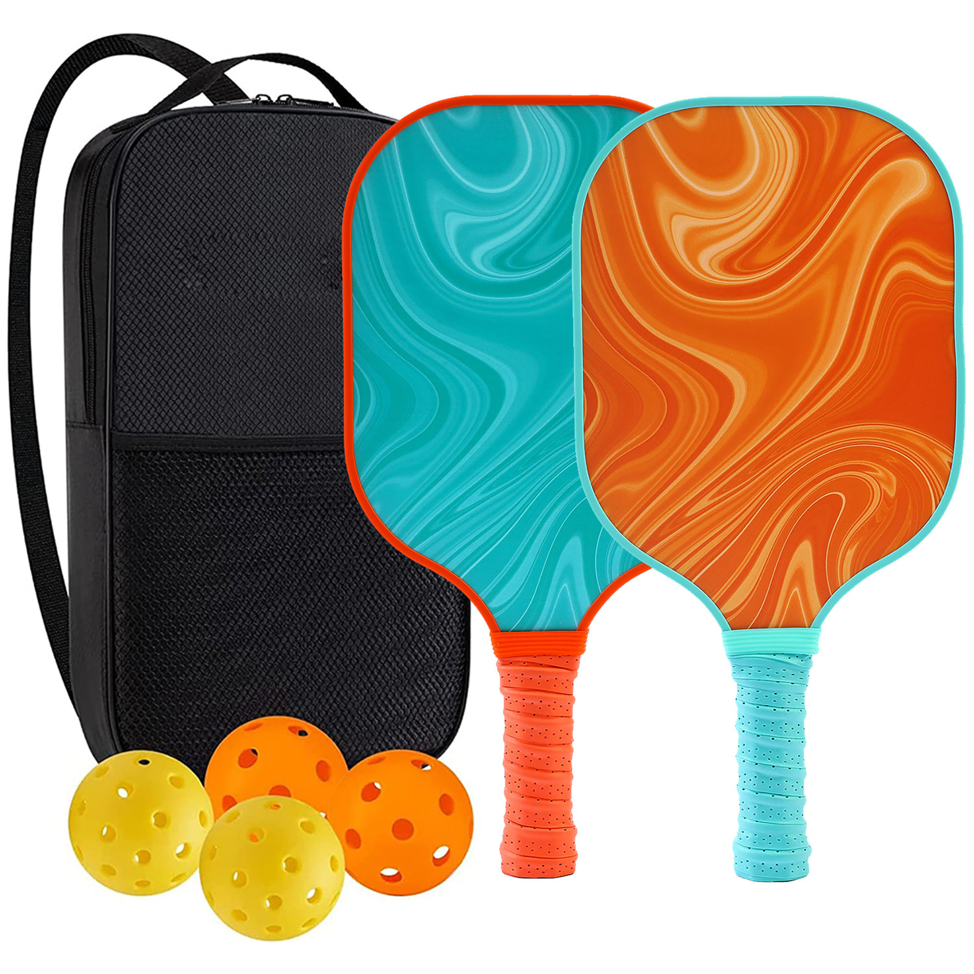 Customizable Pickleball Set Of 2 Beats+4 Balls+1 Pack 2