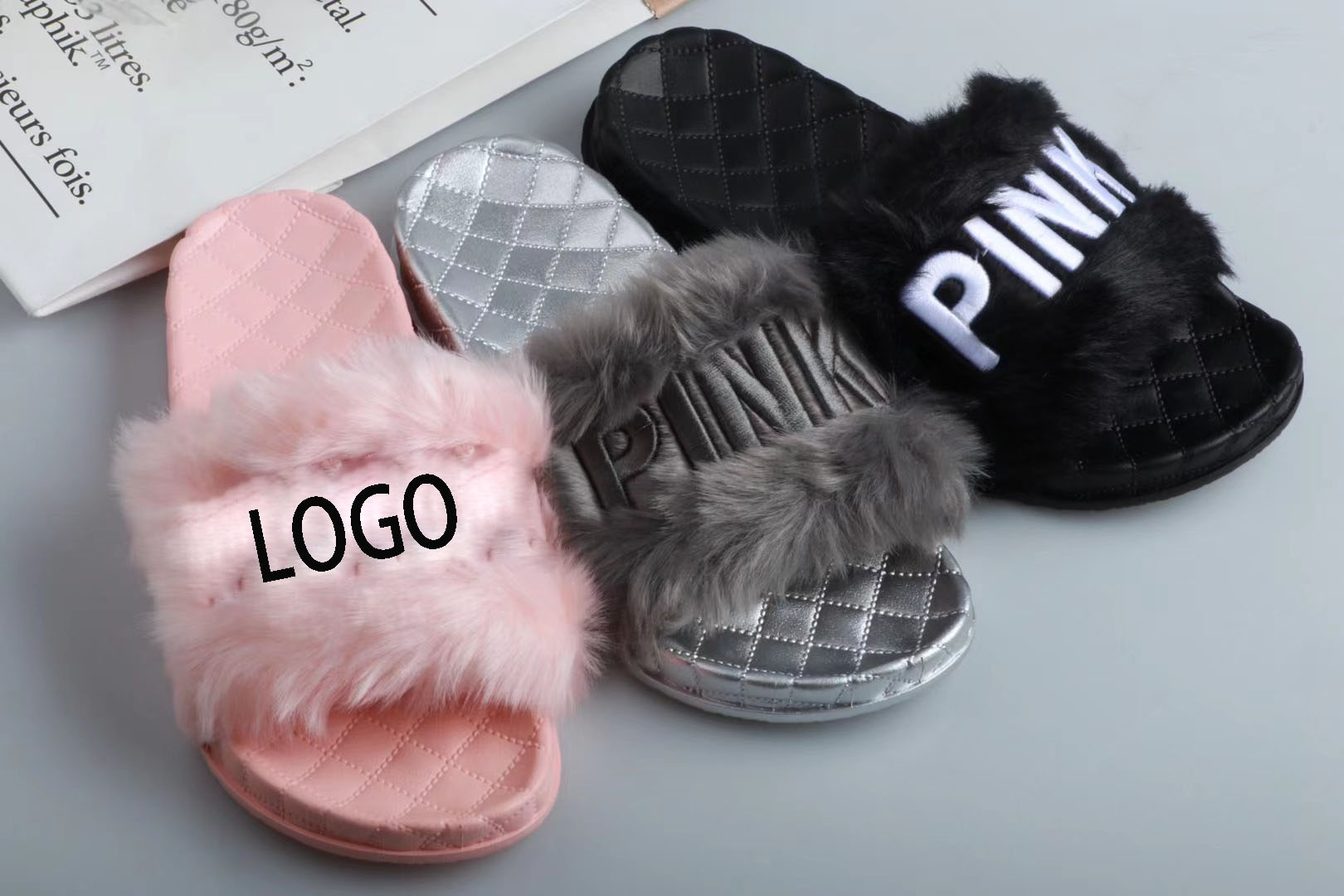 Furry Sliders Indoor/Outdoor Slippers For Women 1