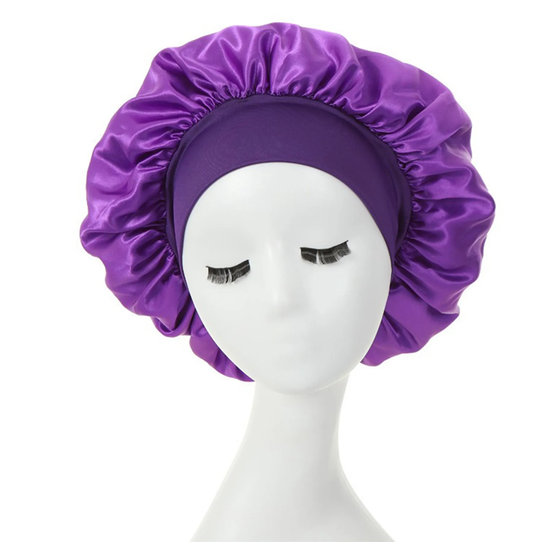 Large Satin Silk Bonnet Sleep Cap 2