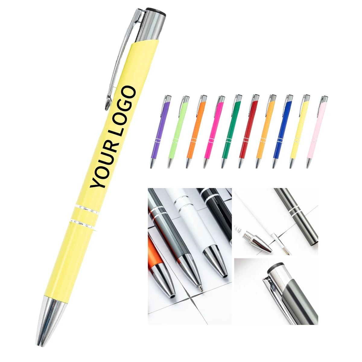 Metal Stylus Pen with Black Ink for Touchscreens 1