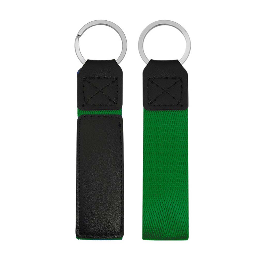 Colorful Leather Webbing Keychain 2