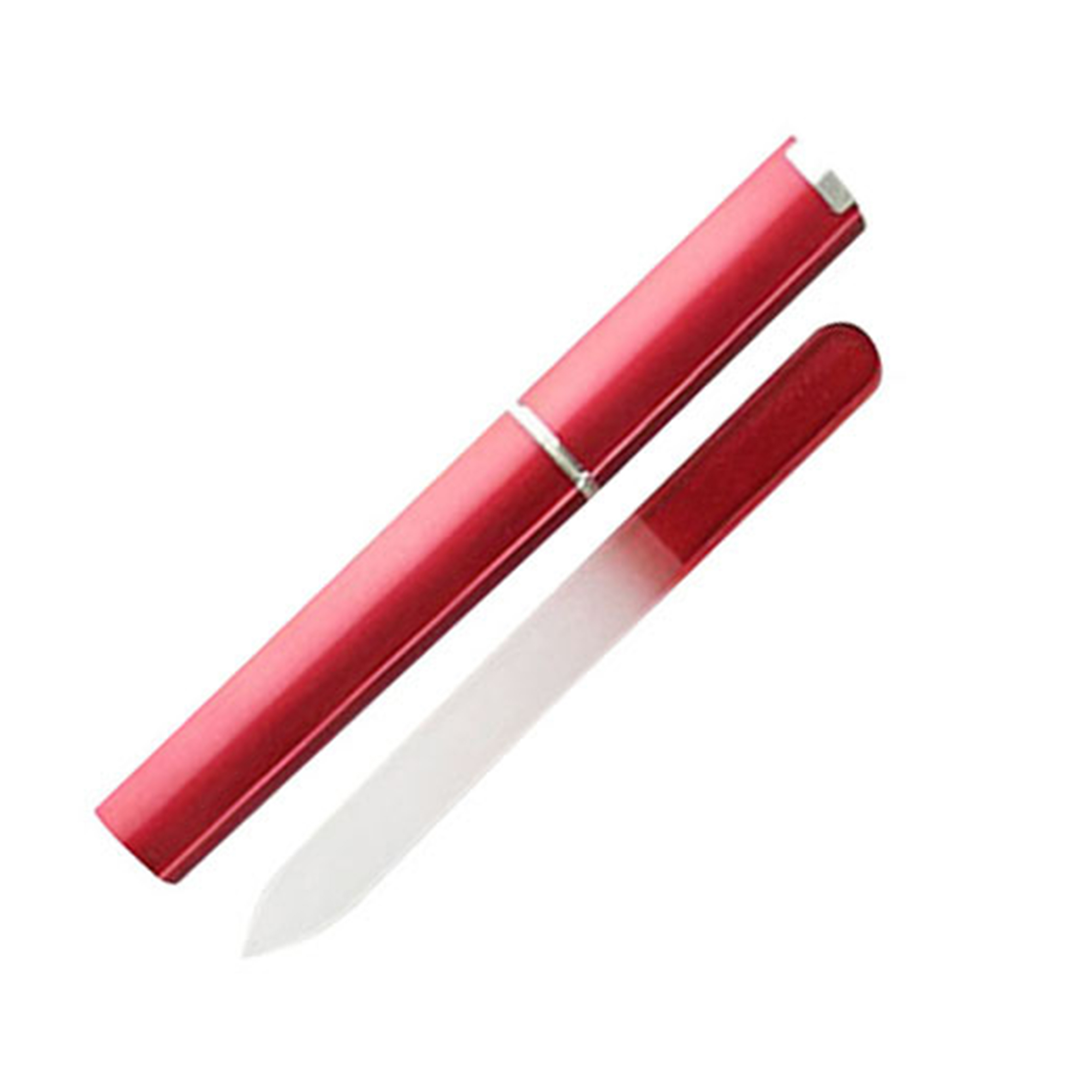 Double Sided Glass Nail File With Protective Case 5.9" 14