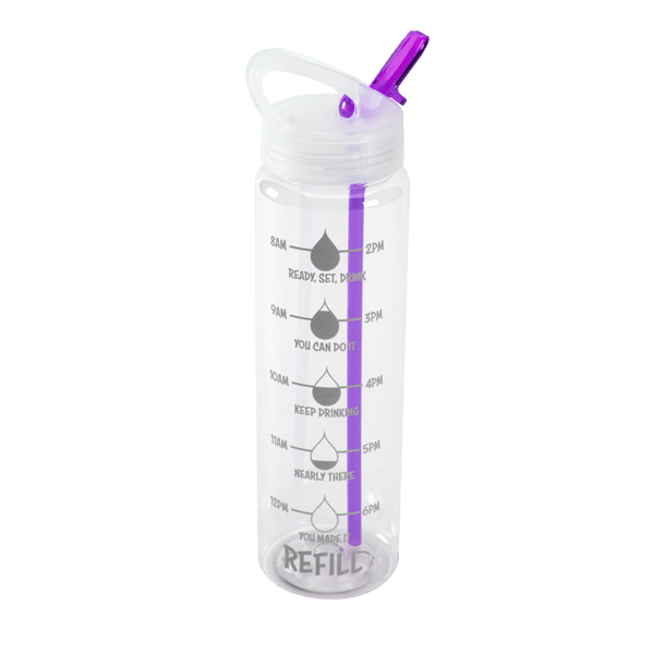 Water Bottle with Flip Up Spout & Hydration Mark  - 32 Oz. 24