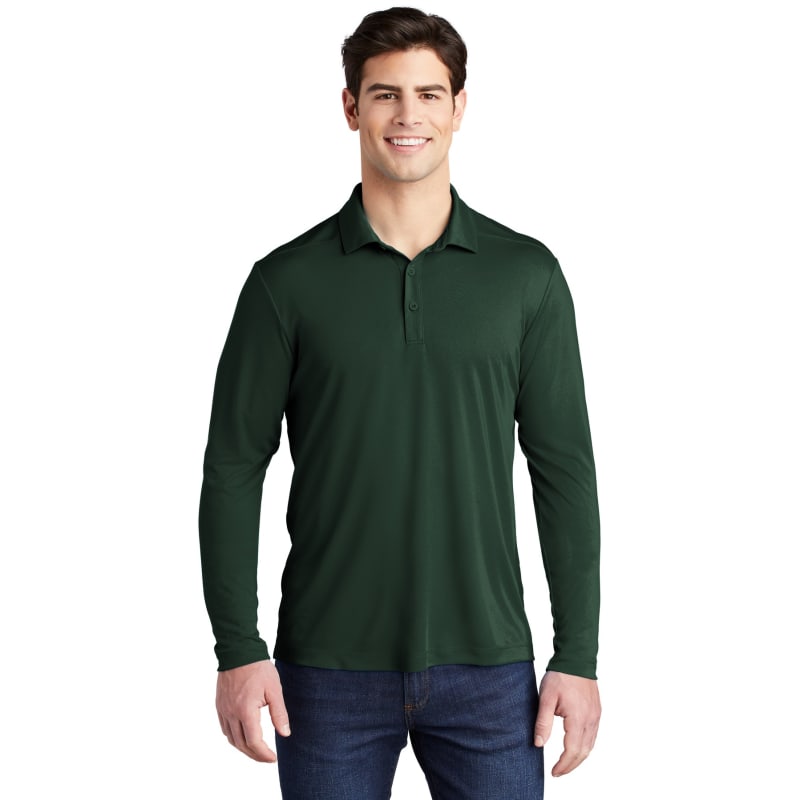 Sport-Tek Posi-UV Pro Long Sleeve Polo. 58