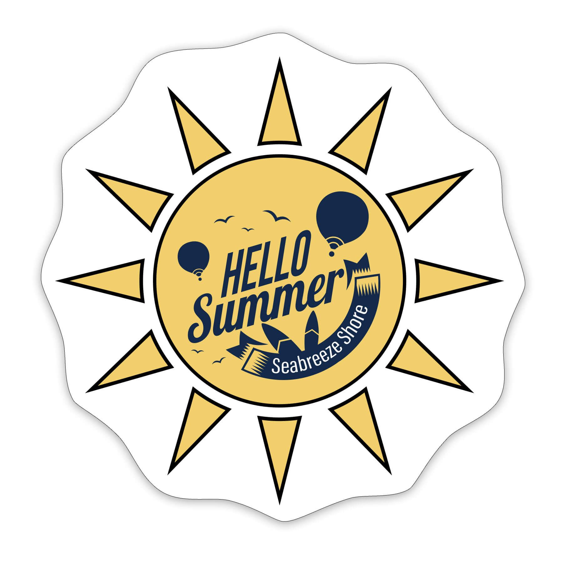 Sun Shaped NoteKeeper™ Magnet 35 Mil 2