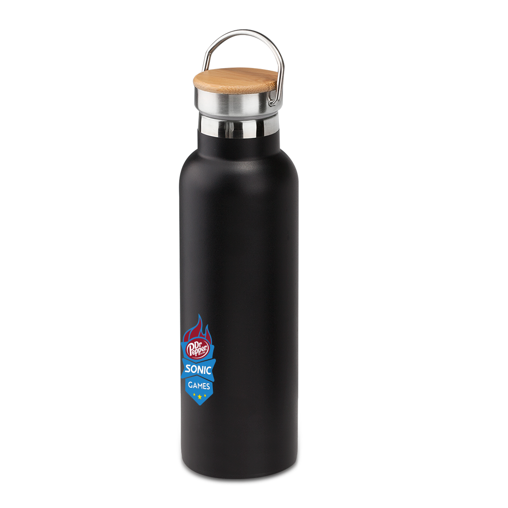 Smith 20oz Stainless Steel Bamboo Cap Water Bottle, custom water bottle with logo imprint 36