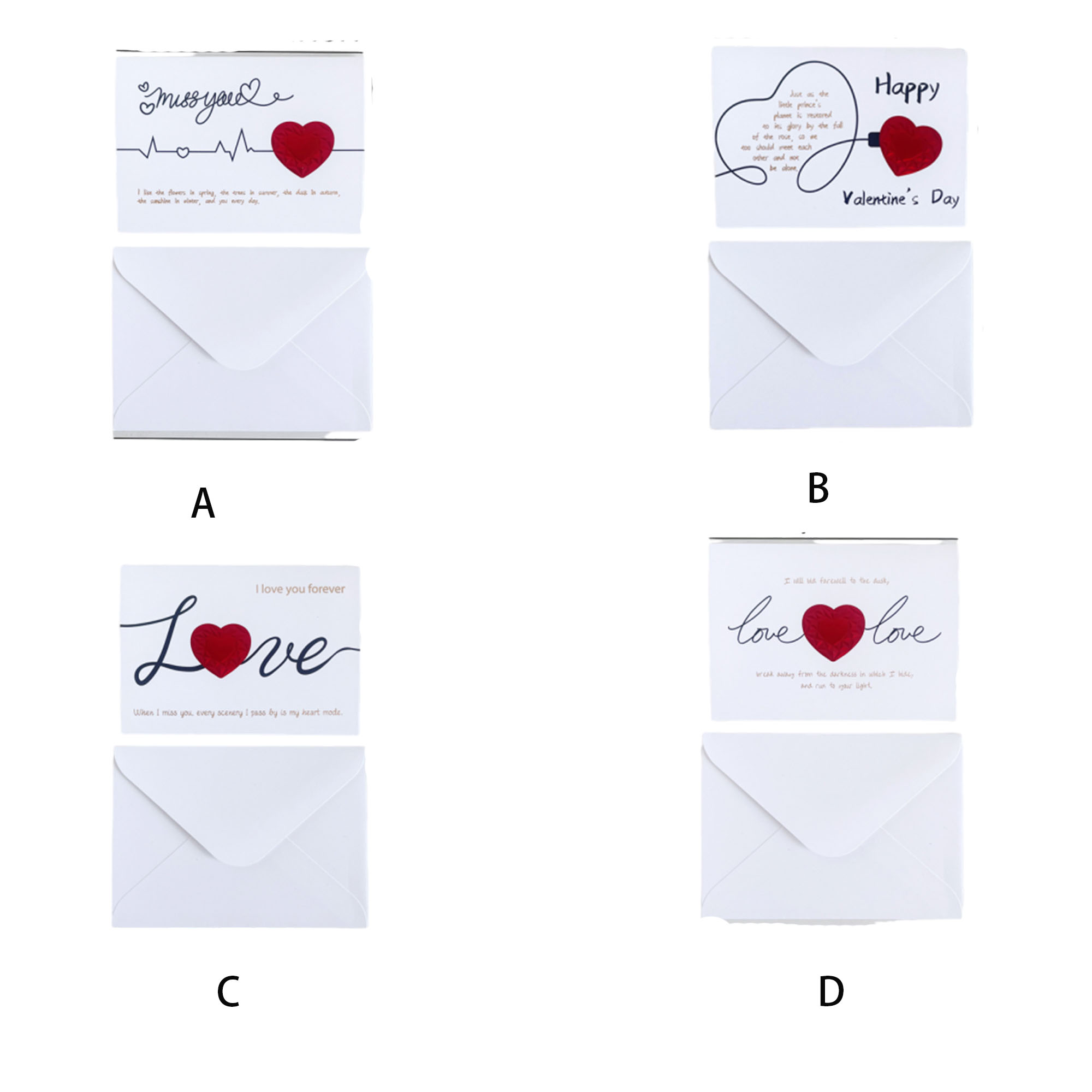Paper Envelope Love Valentine's Day Greeting Card 1