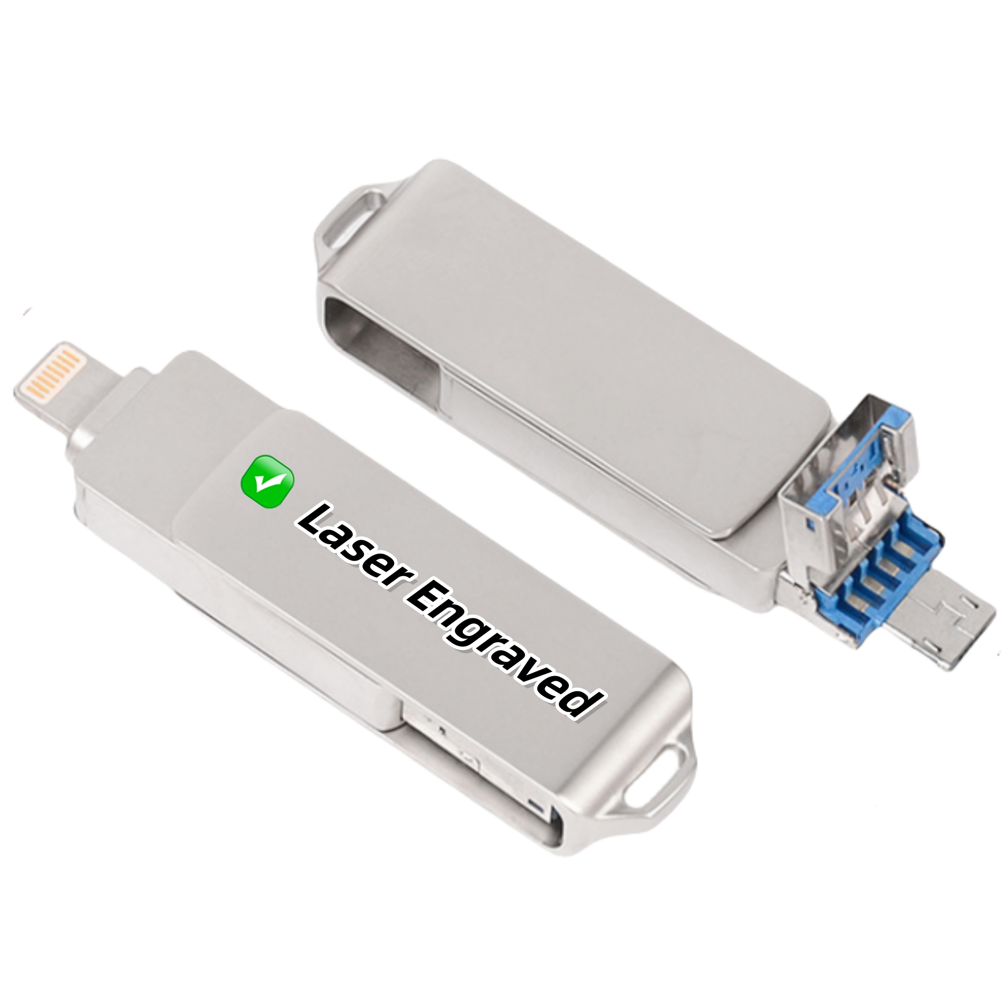 32GB 3 in 1 USB Flash Drive 2