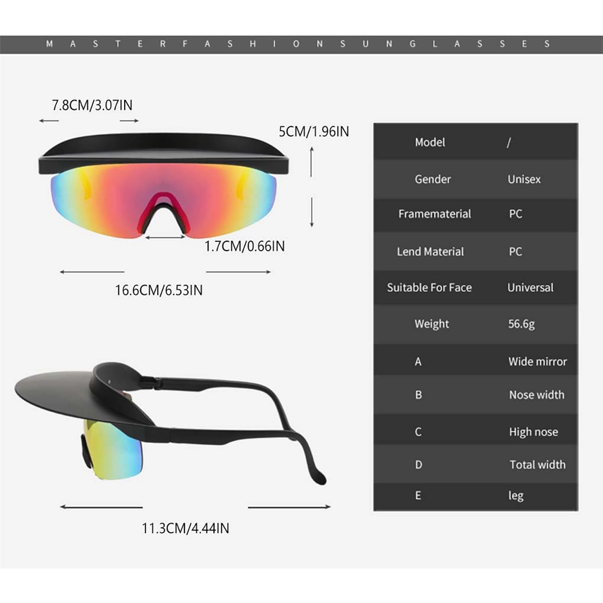 Colorful Universal Weatherproof Cycling Sunglasses 4