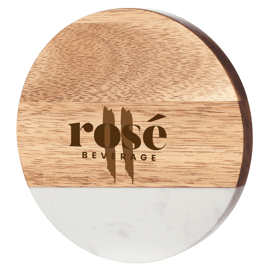 Marble & Timber Drink Coasters