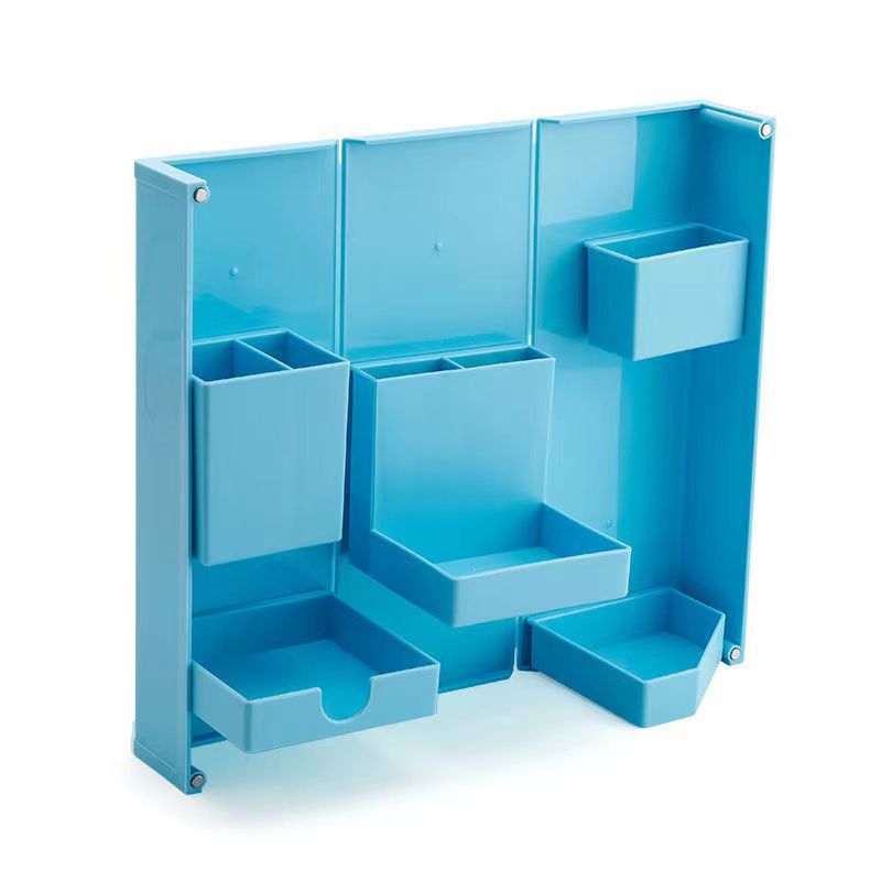 Folding Standing Magnetic Opening Cosmetic Case Desktop Storage Organizer 4