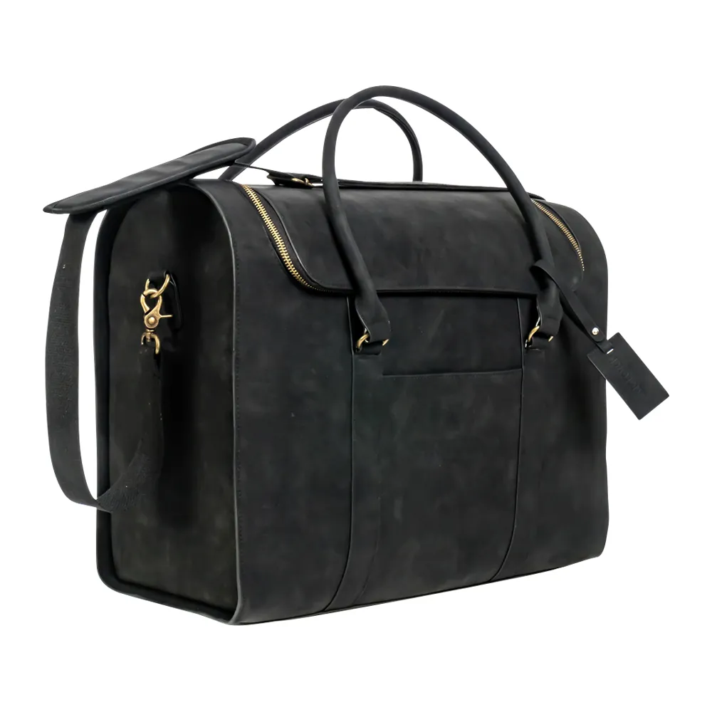 6-Bottle Leather Wine Duffel Bag 6