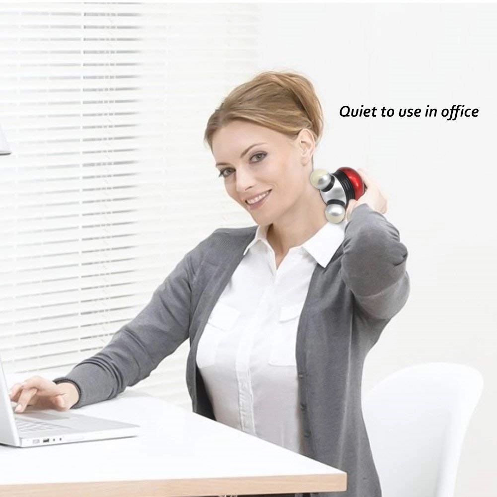 Mini Hand-Held Body Vibrating Massager With Led Light 6
