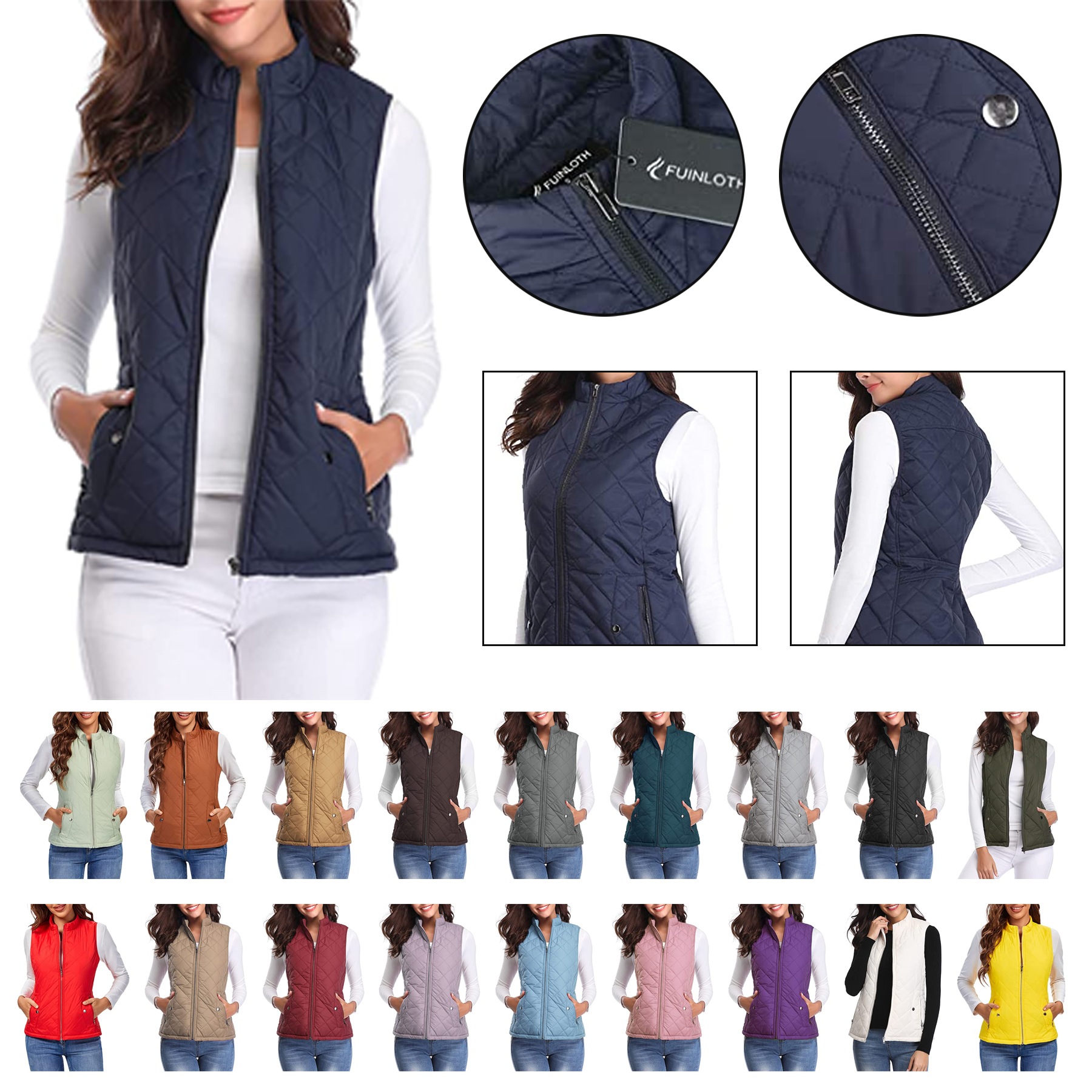Women's Quilted Vest 1
