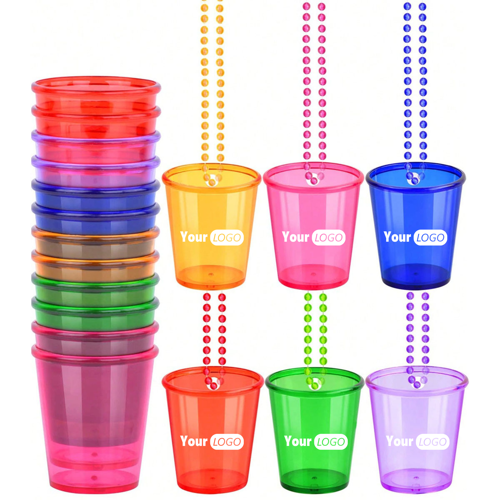 Colorful Plastic Party Bead Cups 2