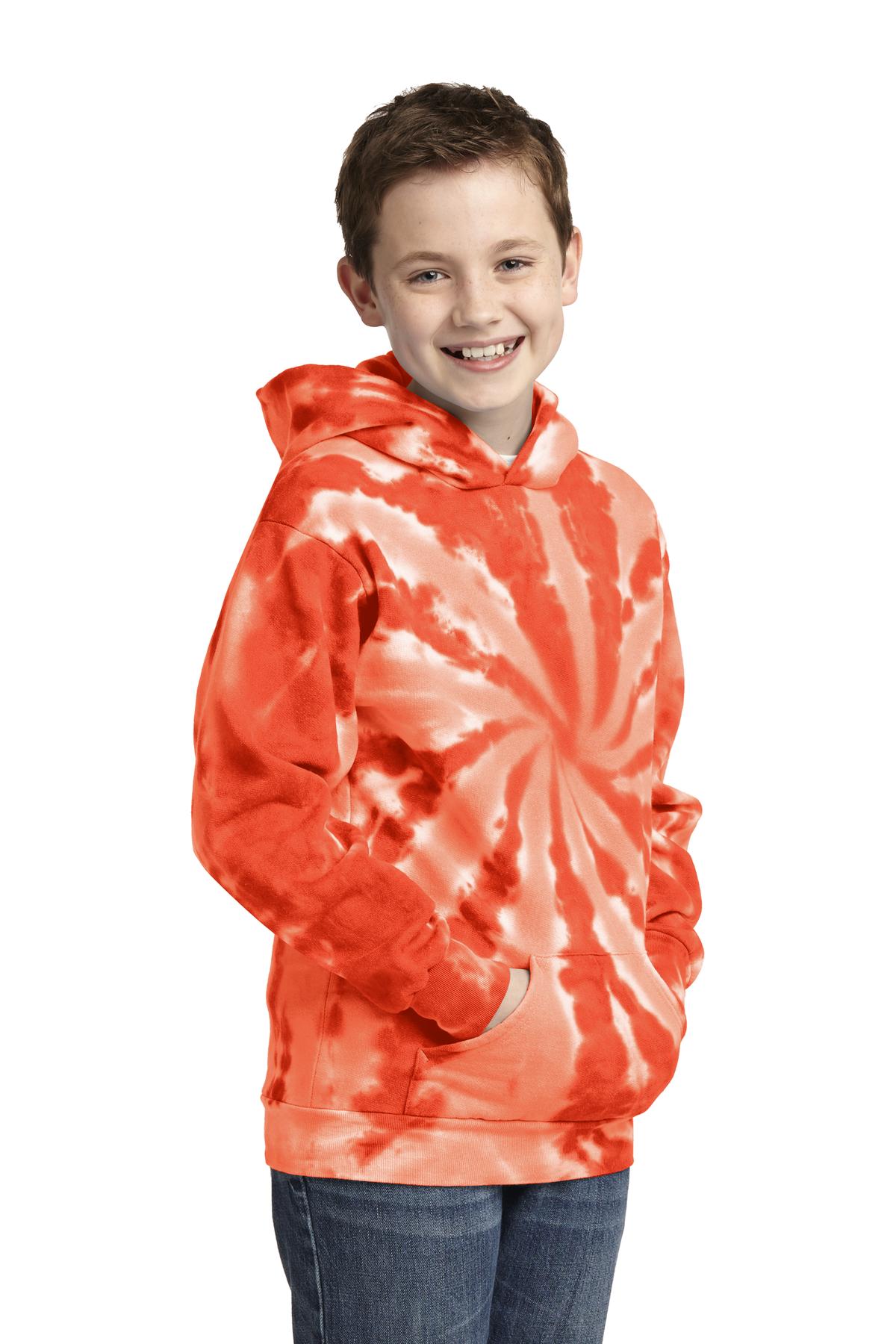 Port & Co Youth Tie-Dye Pullover Hooded Sweatshirt. PC146Y 33