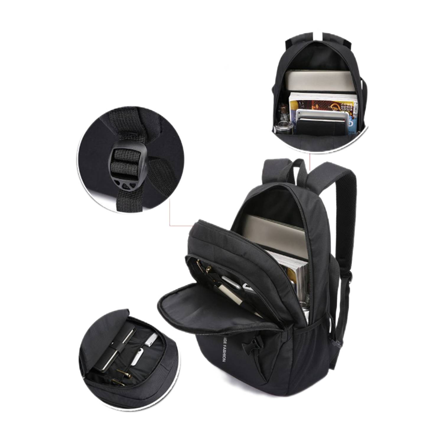 Men's Version Trendy Dacron Backpack 2