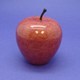 Red Marble Apple Paperweight with Natural Stem 2