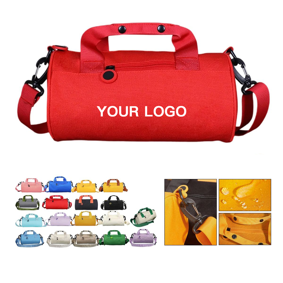 Durable Travel Bag with Braided Handles and Buckles 9