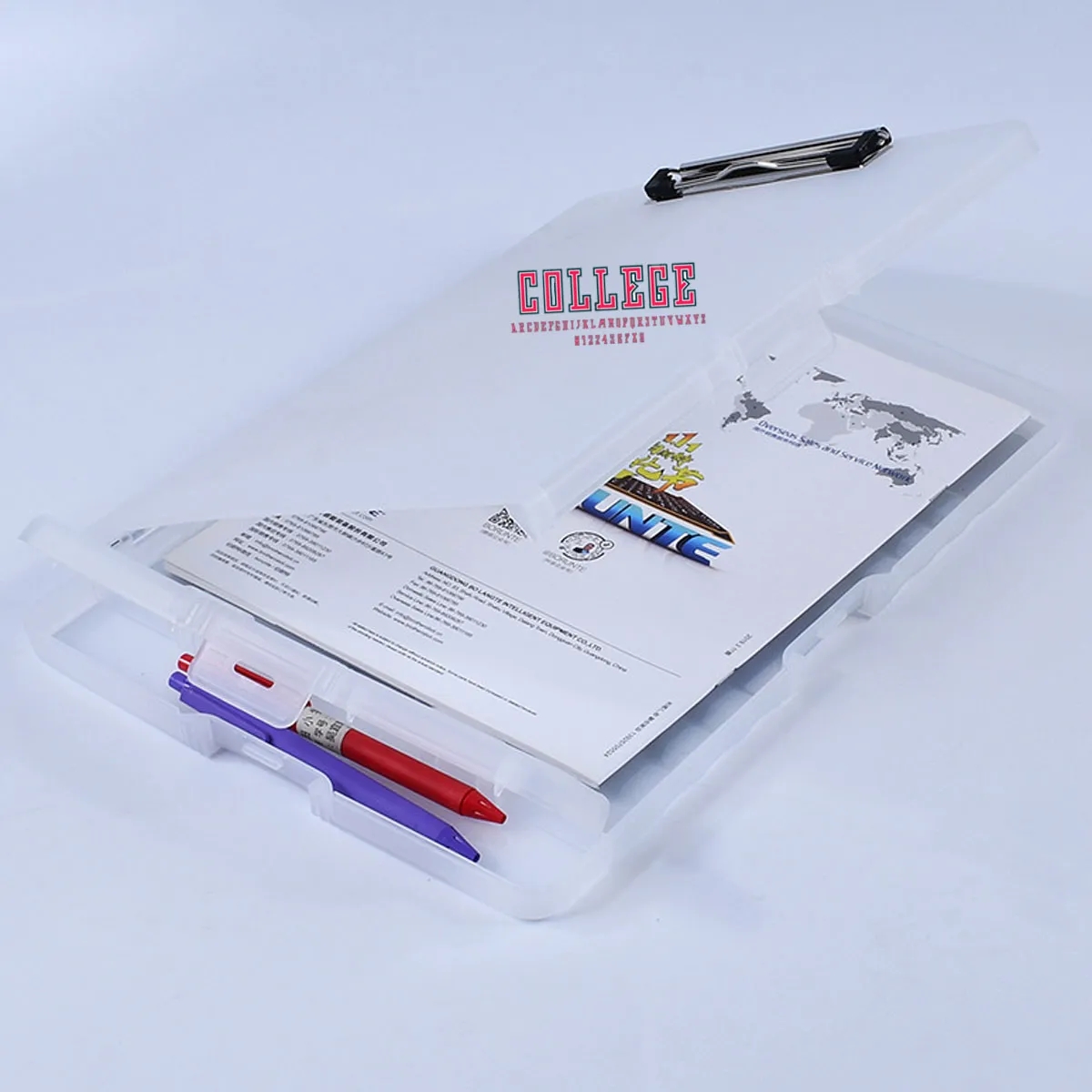 New ABS Plastic School Office Clipboard with Storage 3