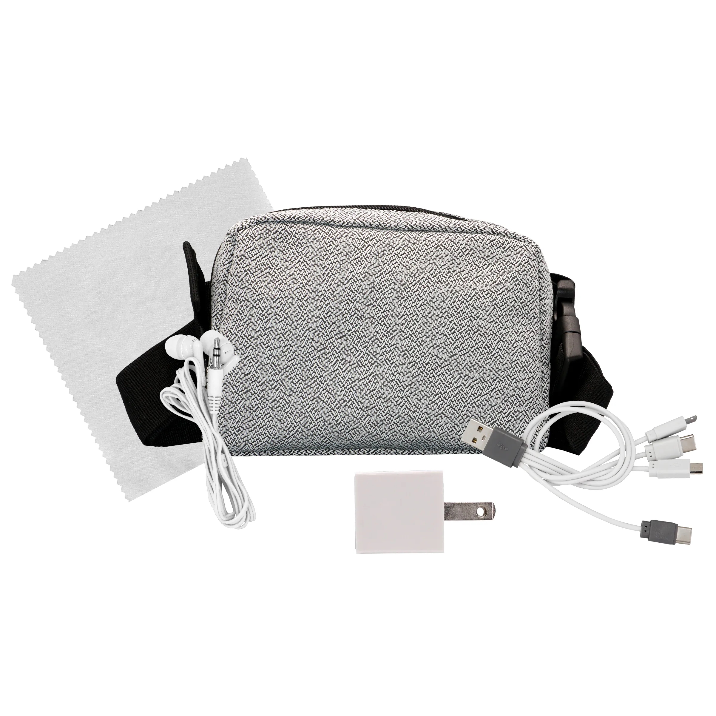 Speck Wall, Cable, Earbud and Cloth Fanny Pack Set 13