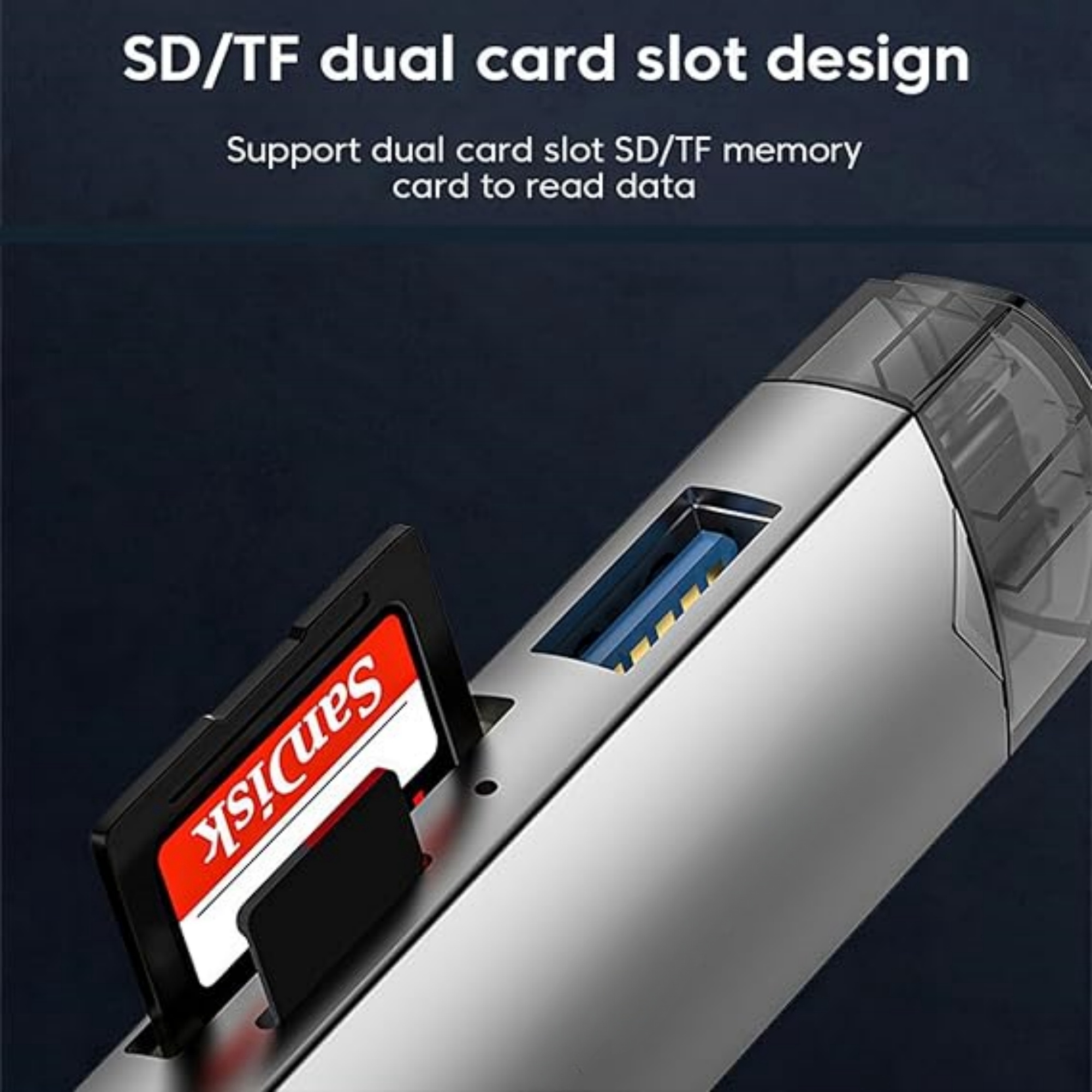 6-in-1 Multi-Function SD Card Reader 7