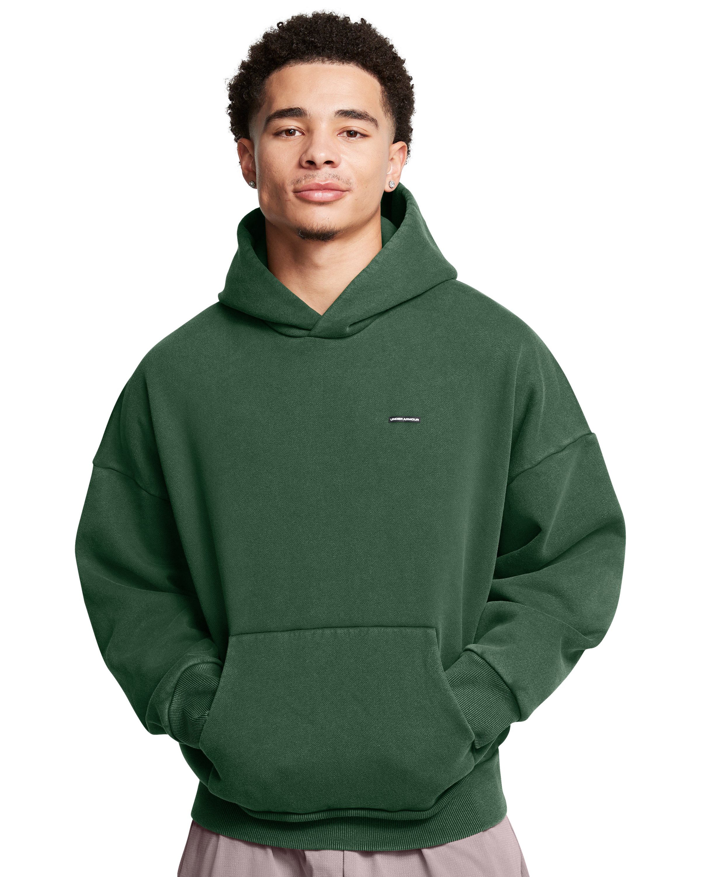 UA Icon Heavyweight Fleece Wash Men's Oversized Hoodie 2