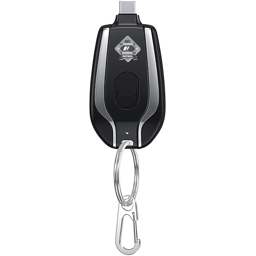 Mini Keychain Power Bank for iPhone 1500mAh