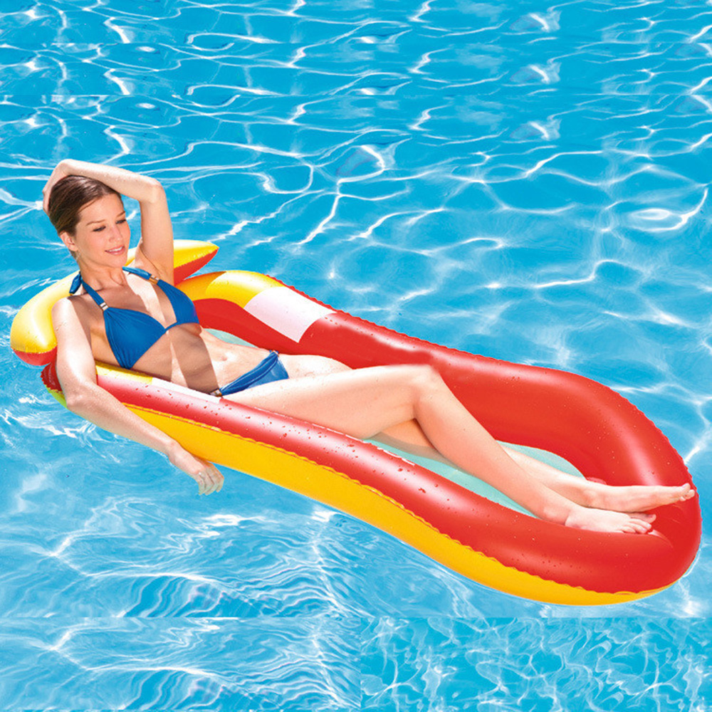 Inflatable Floating Bed With Pillow 5