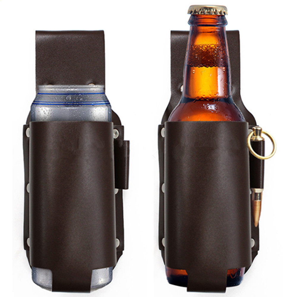Leather Beer Holster Bottle Holder 4