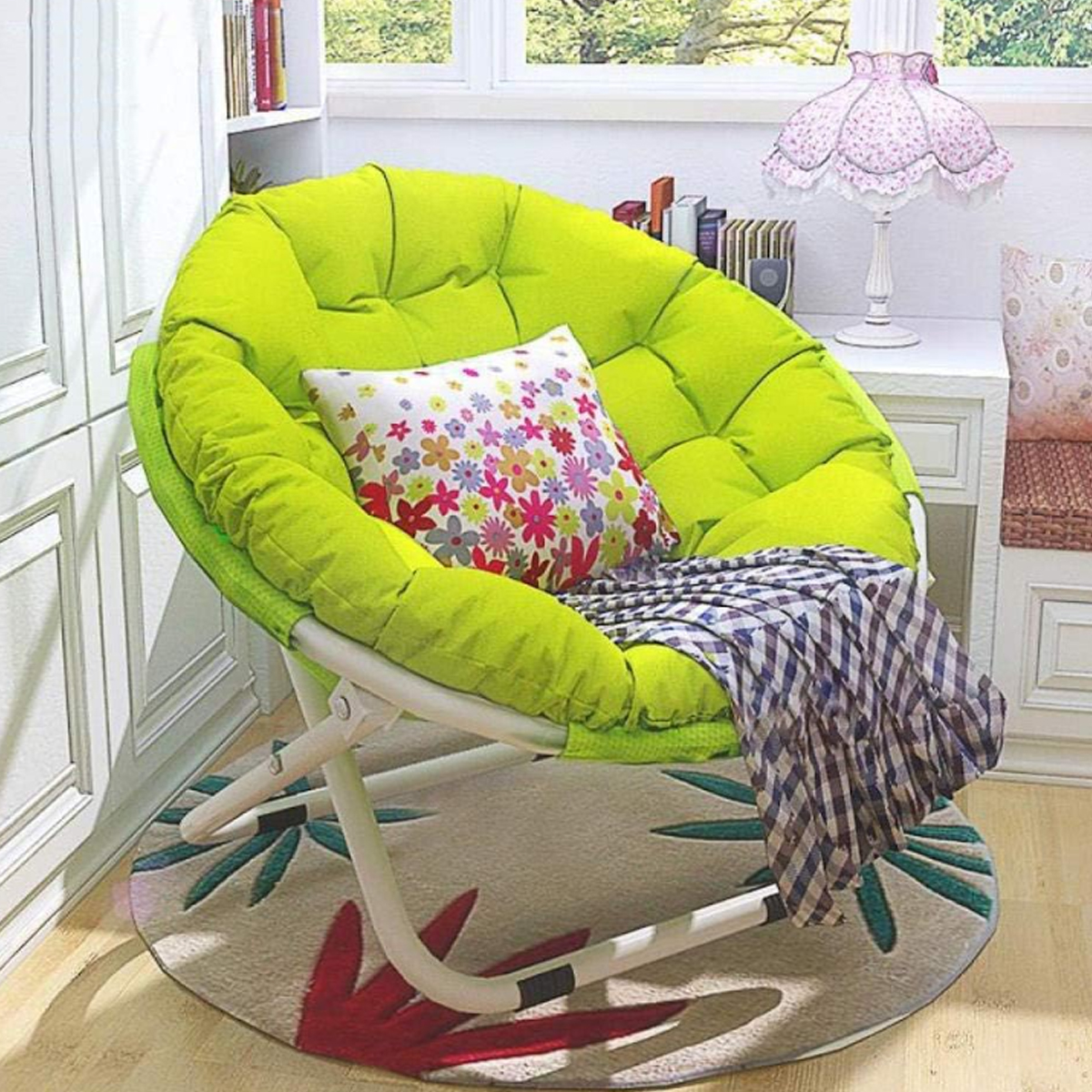 Comfortable Folding Padded Moon Chair for Lounging 1
