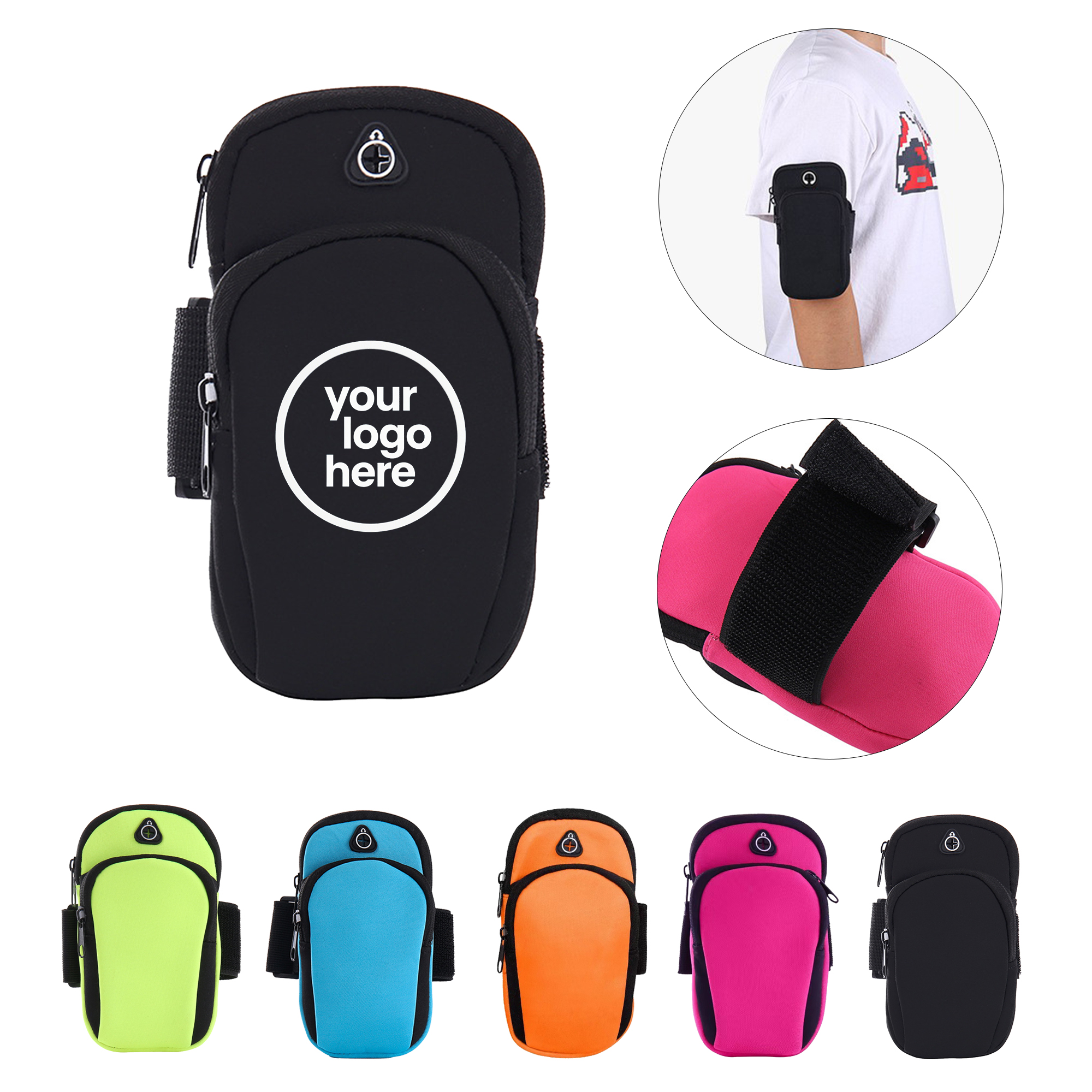 MOQ:10pcs Adjustable Running Arm Pouch 1