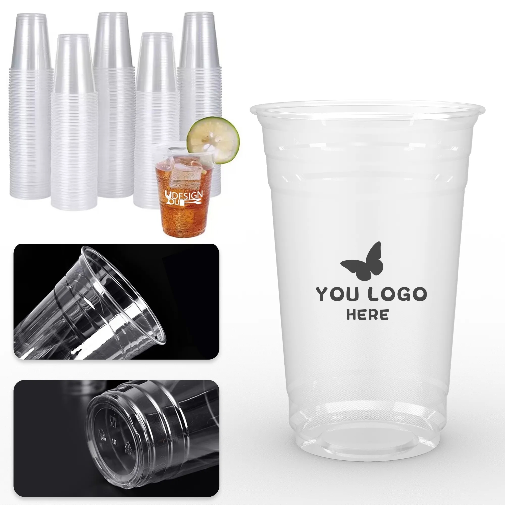 12oz Clear Disposable  Cups 1