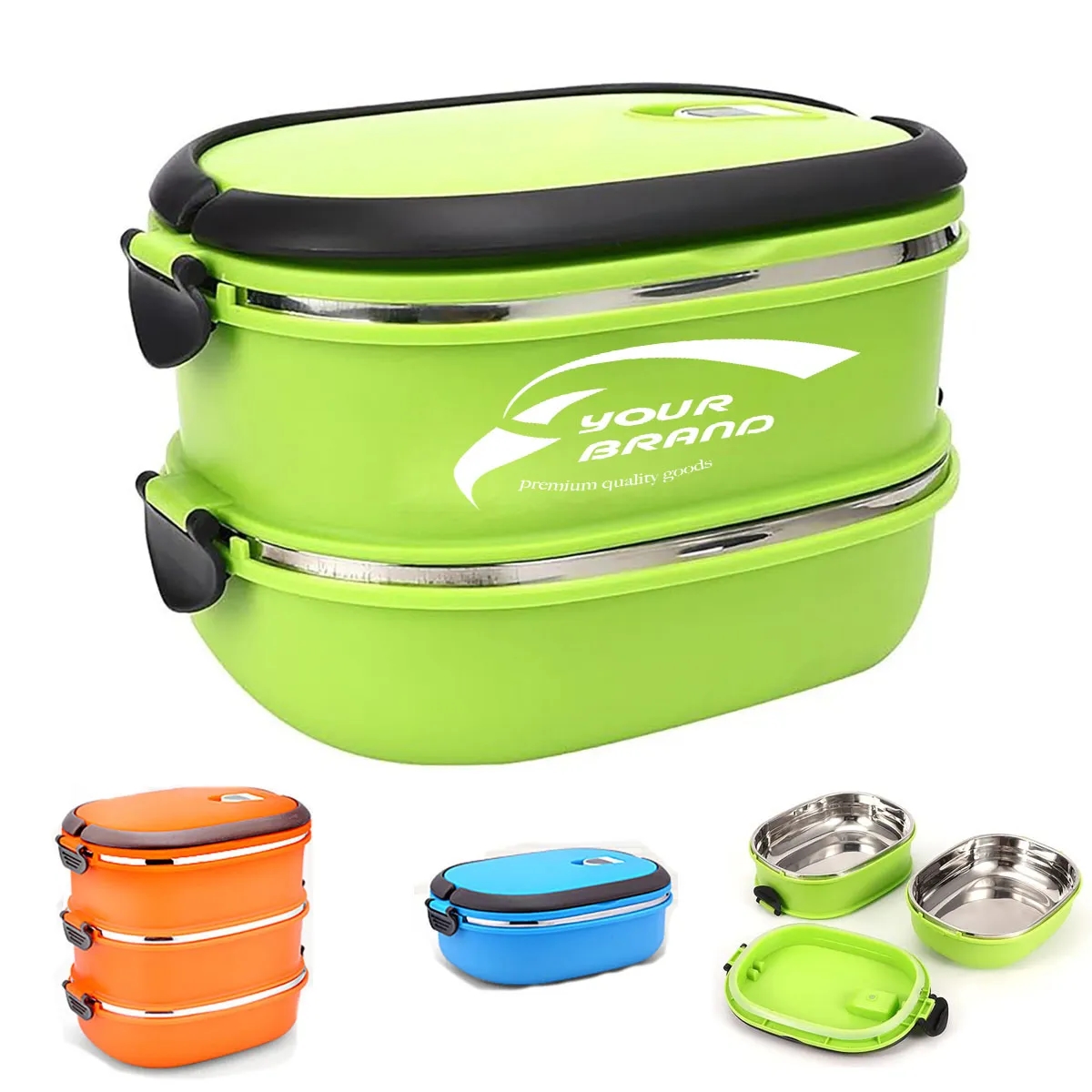 High Quality Food Container 3 Layers Optional Lunch Box 3