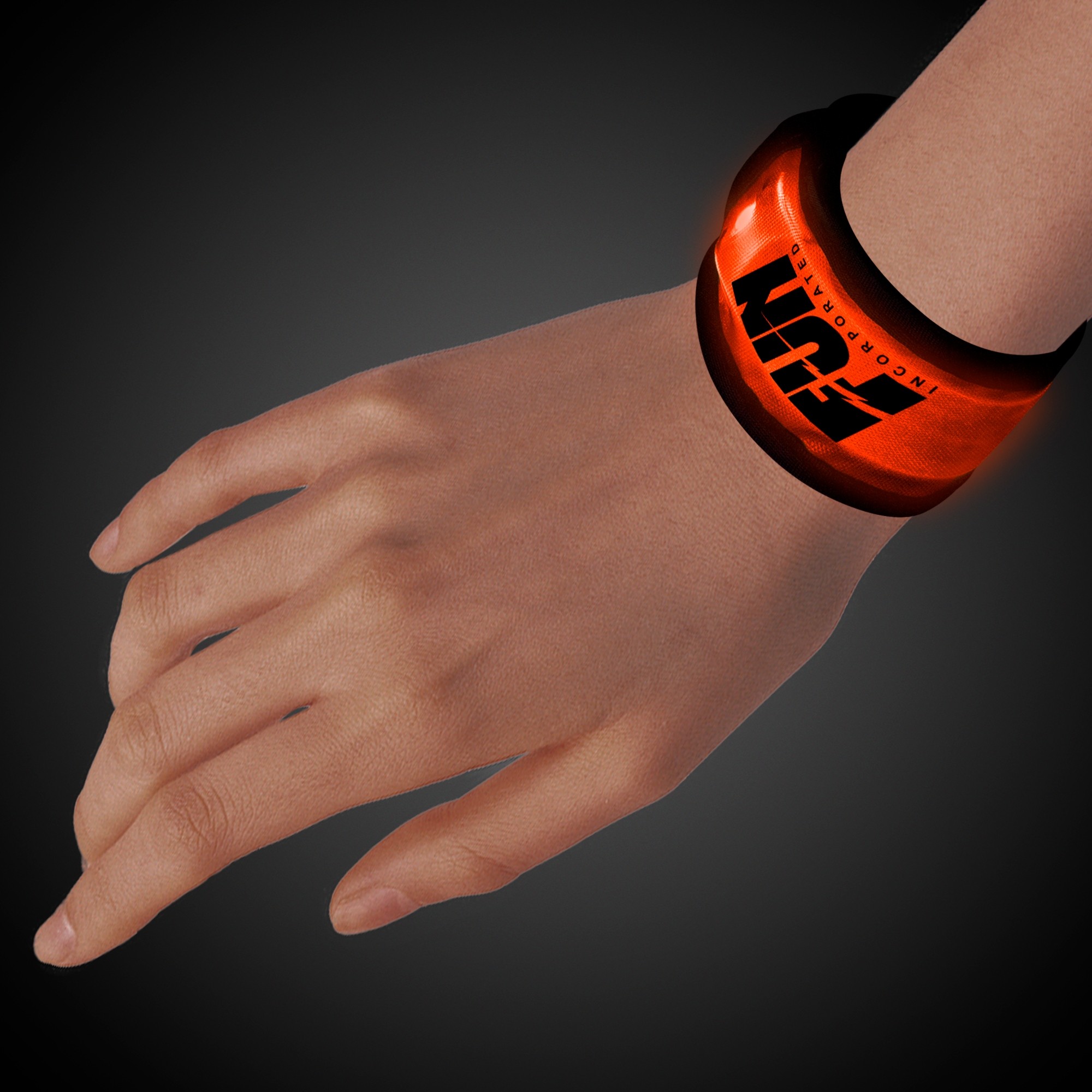 Orange LED Slap Bracelet 4