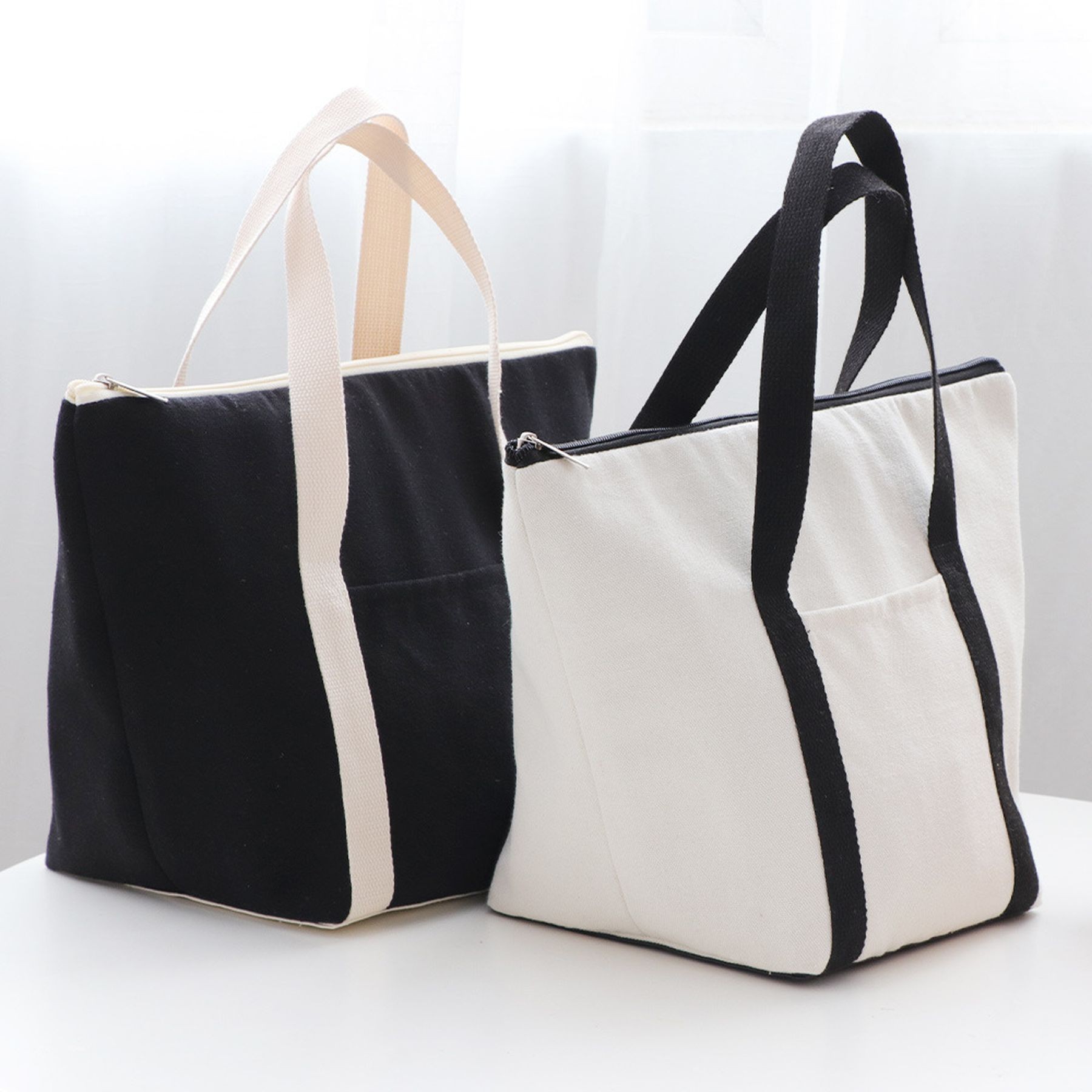 Travel Picnic Leak-Proof Canvas Insulated Cooler Bags 3