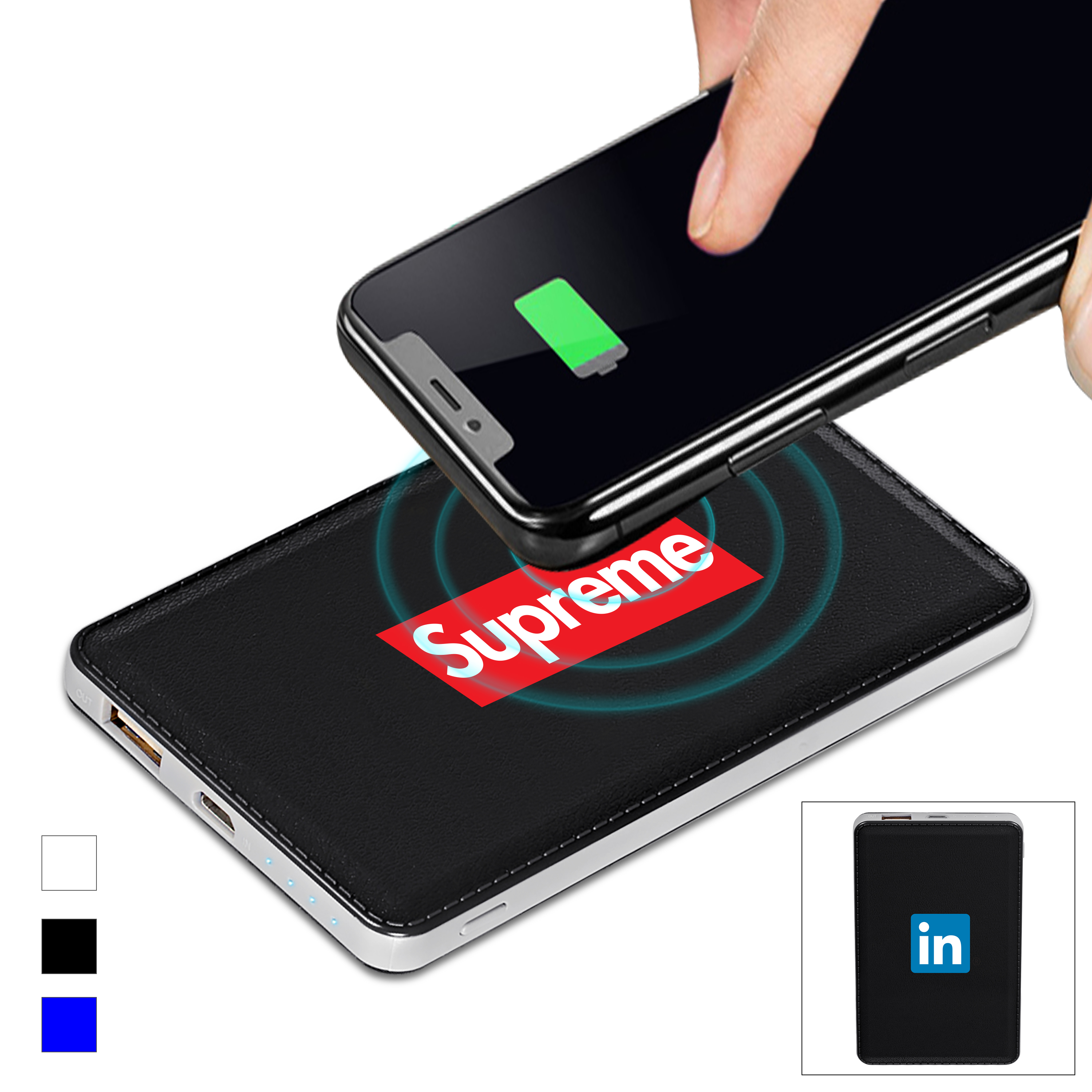 Colorlit Wireless Power Bank - 3,000mAh 6