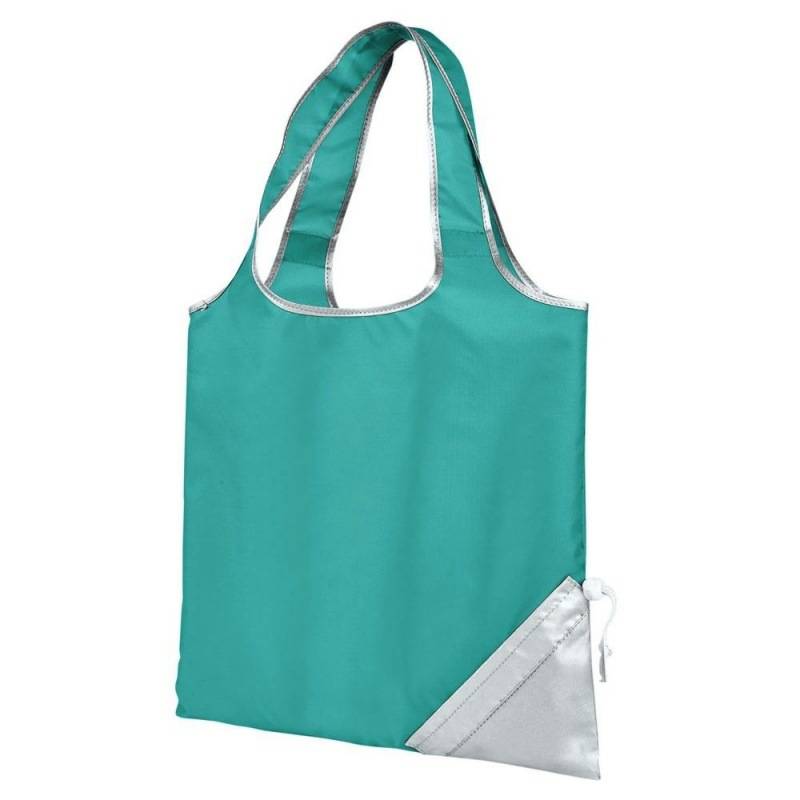 Patchwork color folding shopping tote bag 6