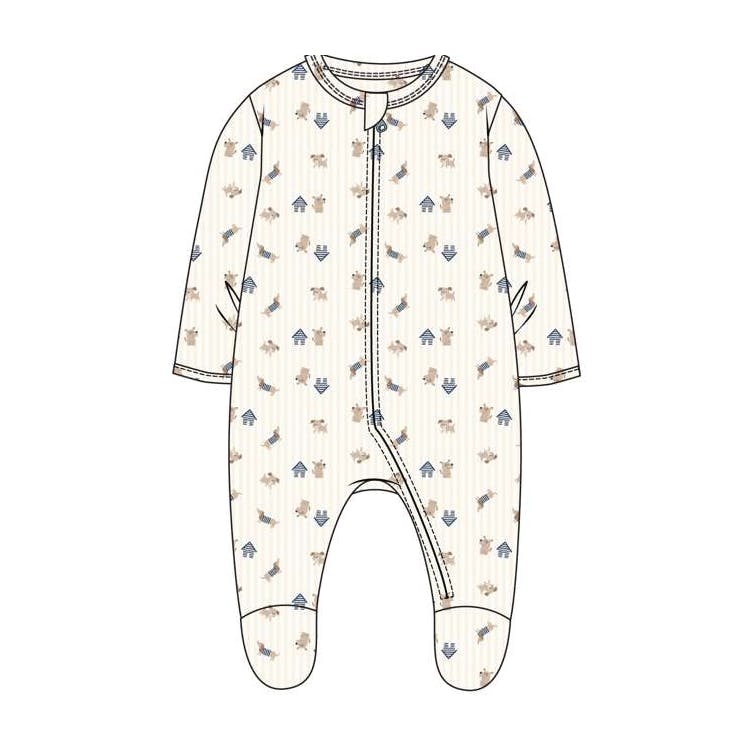 Boys Double Knit Snap Rompers Size 0-9 Month 2