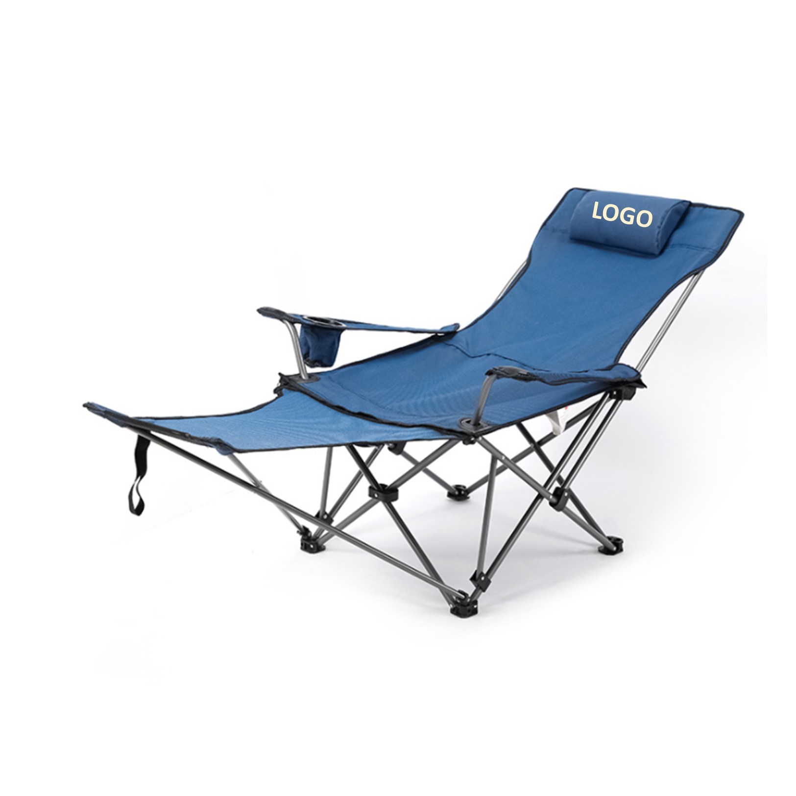 Outdoor Folding Chair with Removable Footrest 2